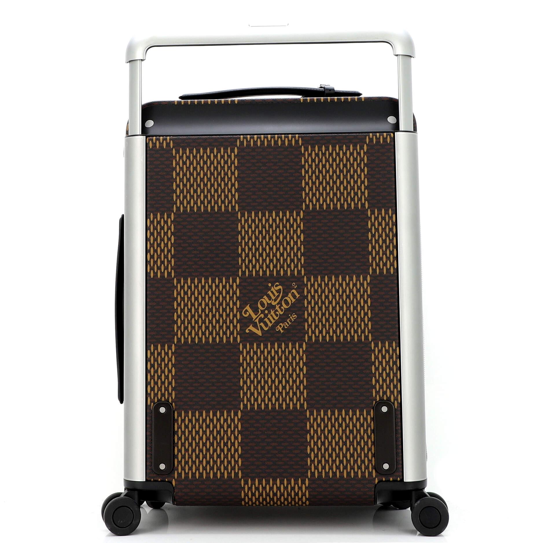 Louis Vuitton Nigo Horizon Luggage Limited Edition Printed Giant Damier 5 In Good Condition In NY, NY