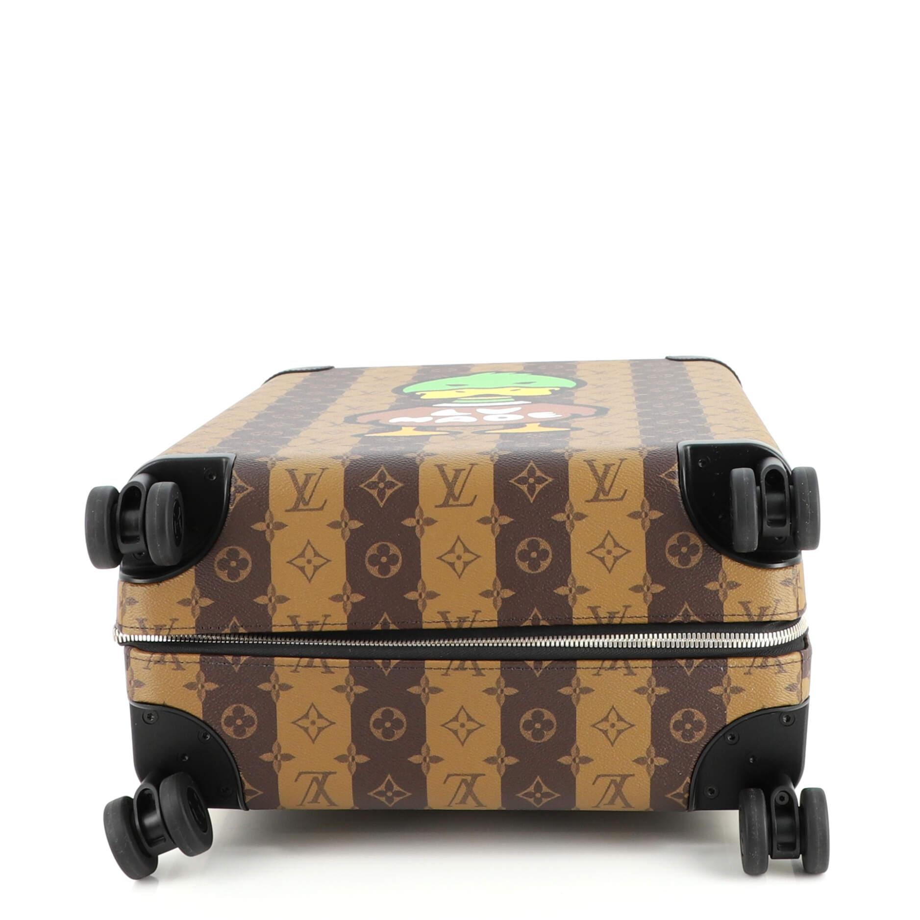 Louis Vuitton Nigo Horizon Luggage Limited Edition Stripes Monogram Canvas 55 In Good Condition In NY, NY