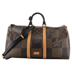Louis Vuitton Nigo Keepall Bandouliere Bag Limited Edition Giant Damier