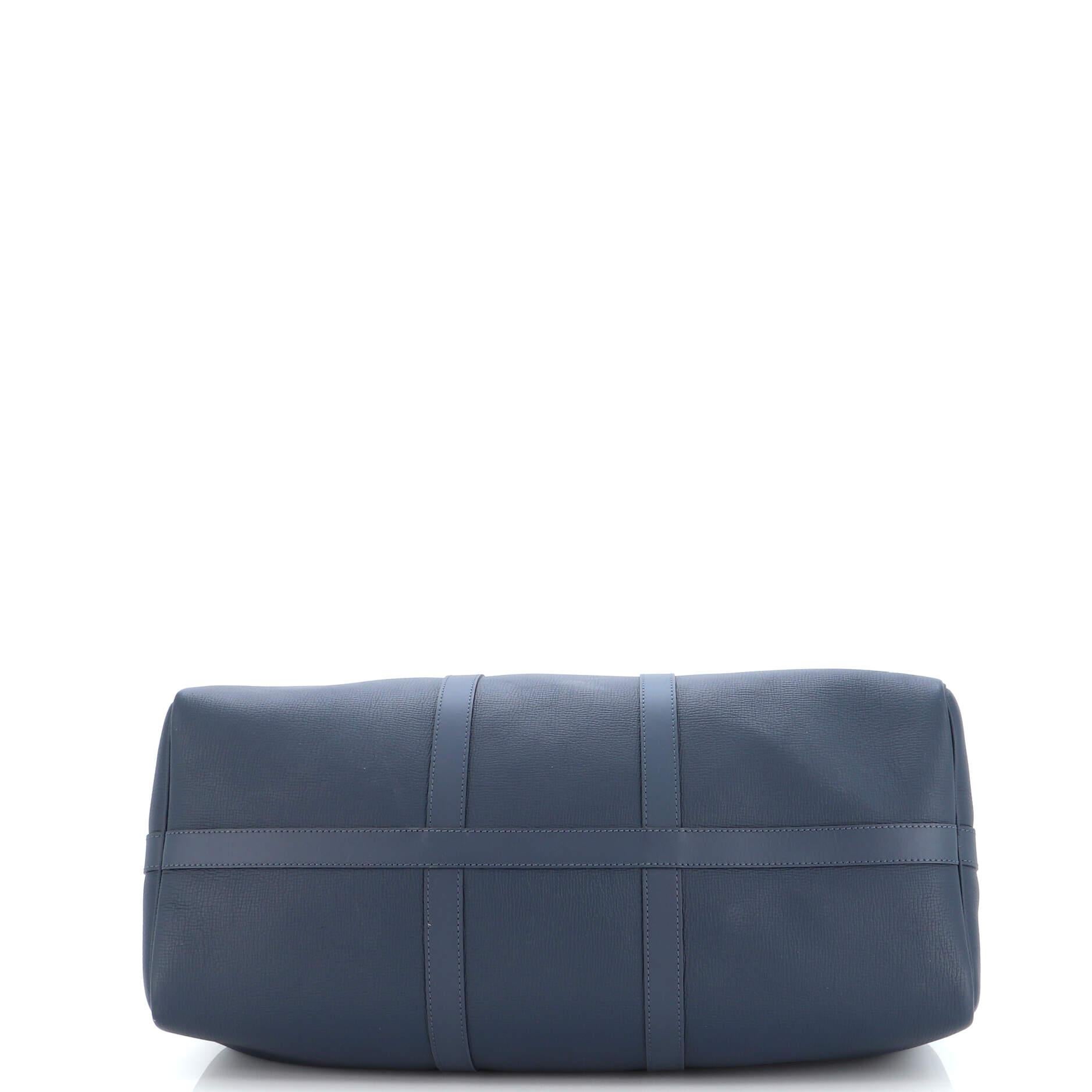 Women's or Men's Louis Vuitton Nigo Keepall Bandouliere Bag Monogram Denim and Taurillon Leather For Sale