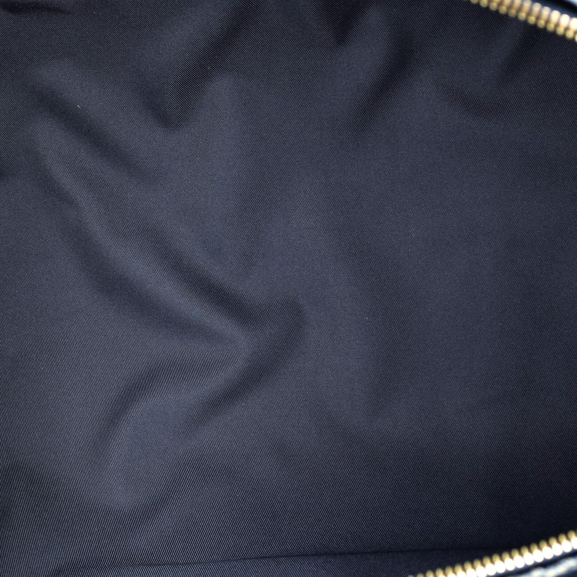 Louis Vuitton Nigo Keepall Bandouliere Bag Monogram Denim and Taurillon Leather  For Sale 1
