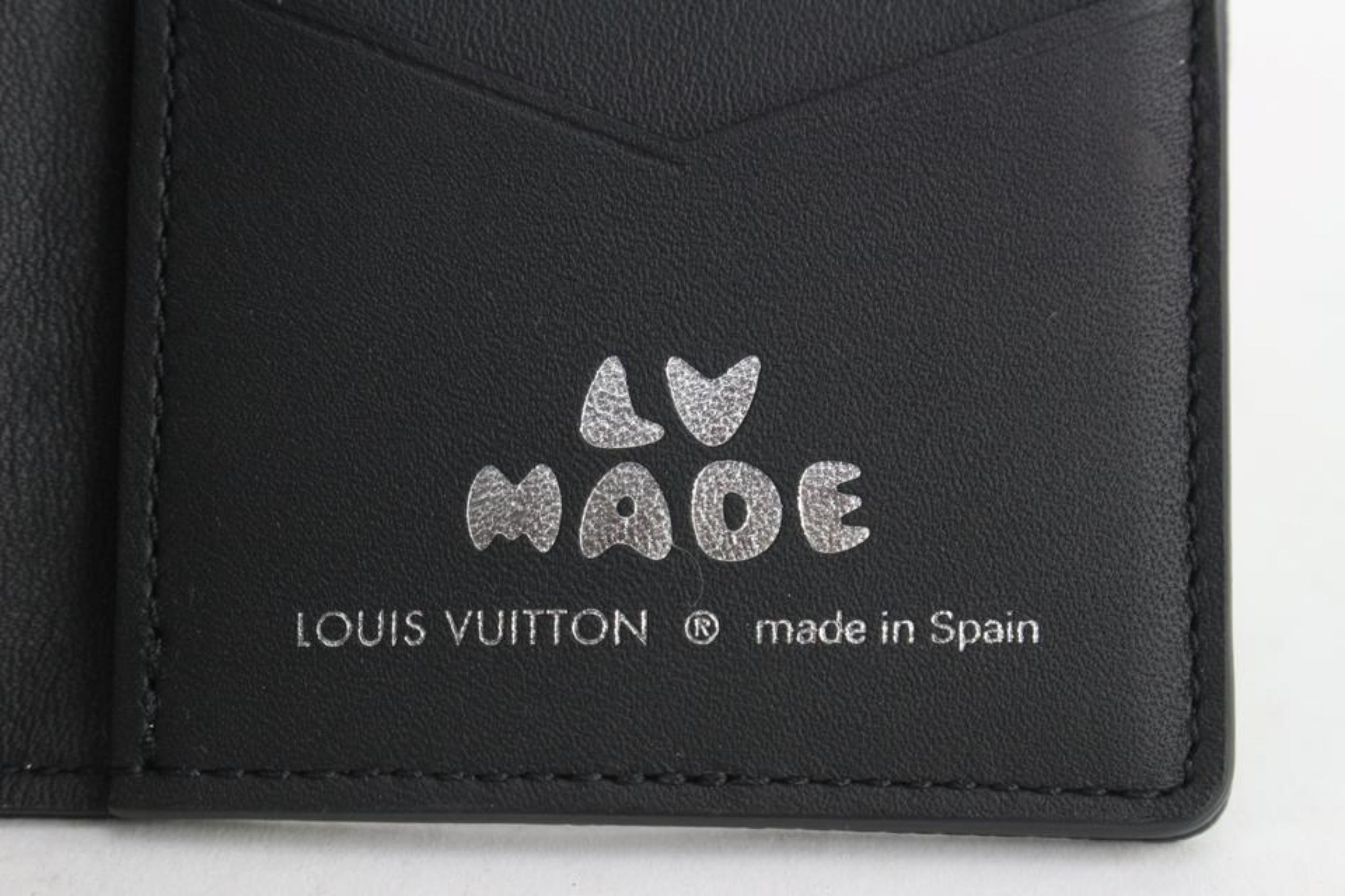 Louis Vuitton Louis Vuitton Nigo LV Made Black Monogramm Denim Tasche Organizer Card Wallet 111 4