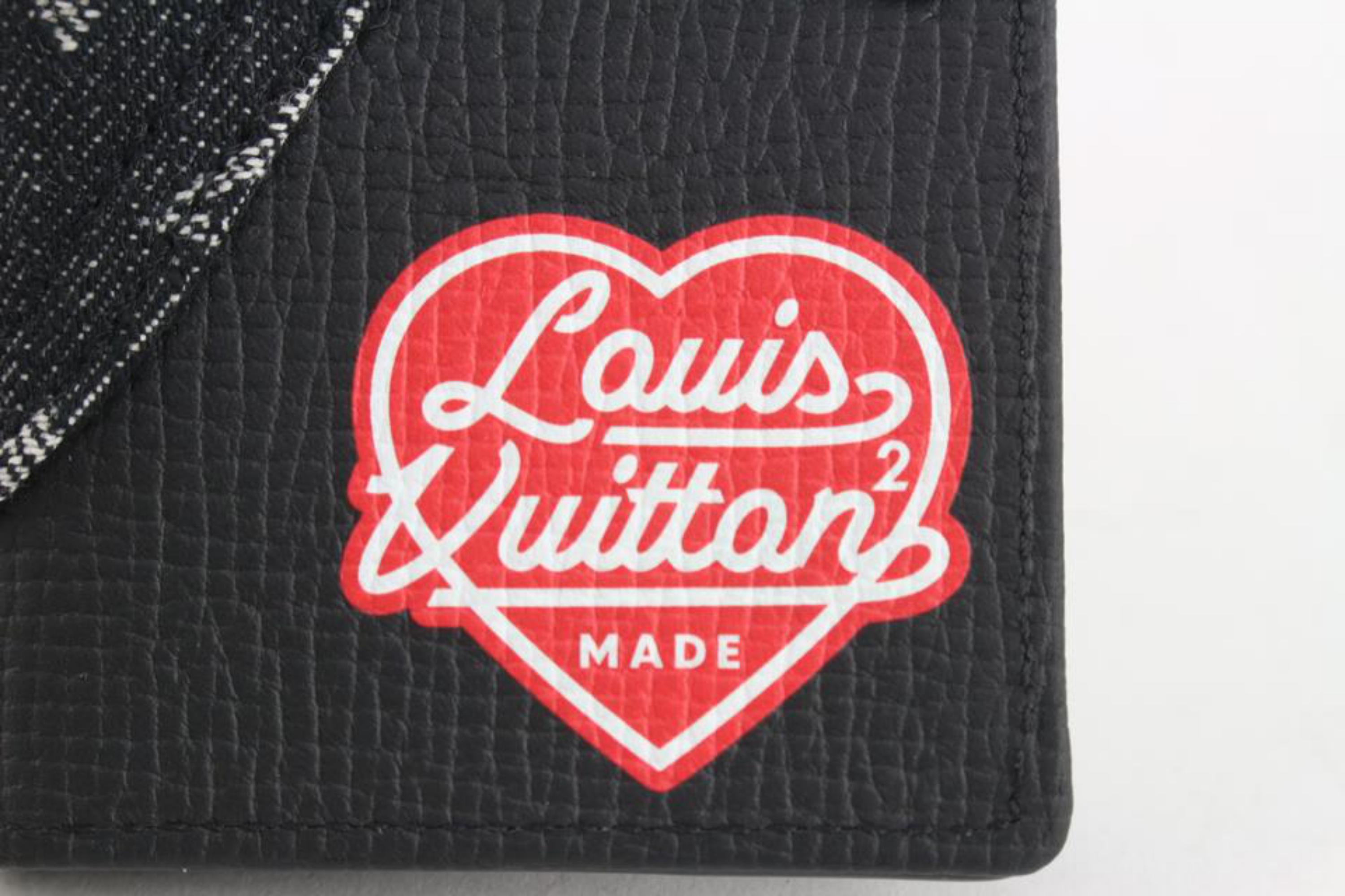 Louis Vuitton Louis Vuitton Nigo LV Made Black Monogramm Denim Tasche Organizer Card Wallet 111 2