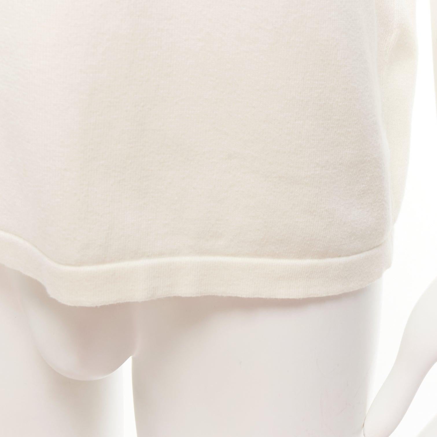 LOUIS VUITTON Top en maille jacquard intarsia LV Made Duck cream S en vente 2