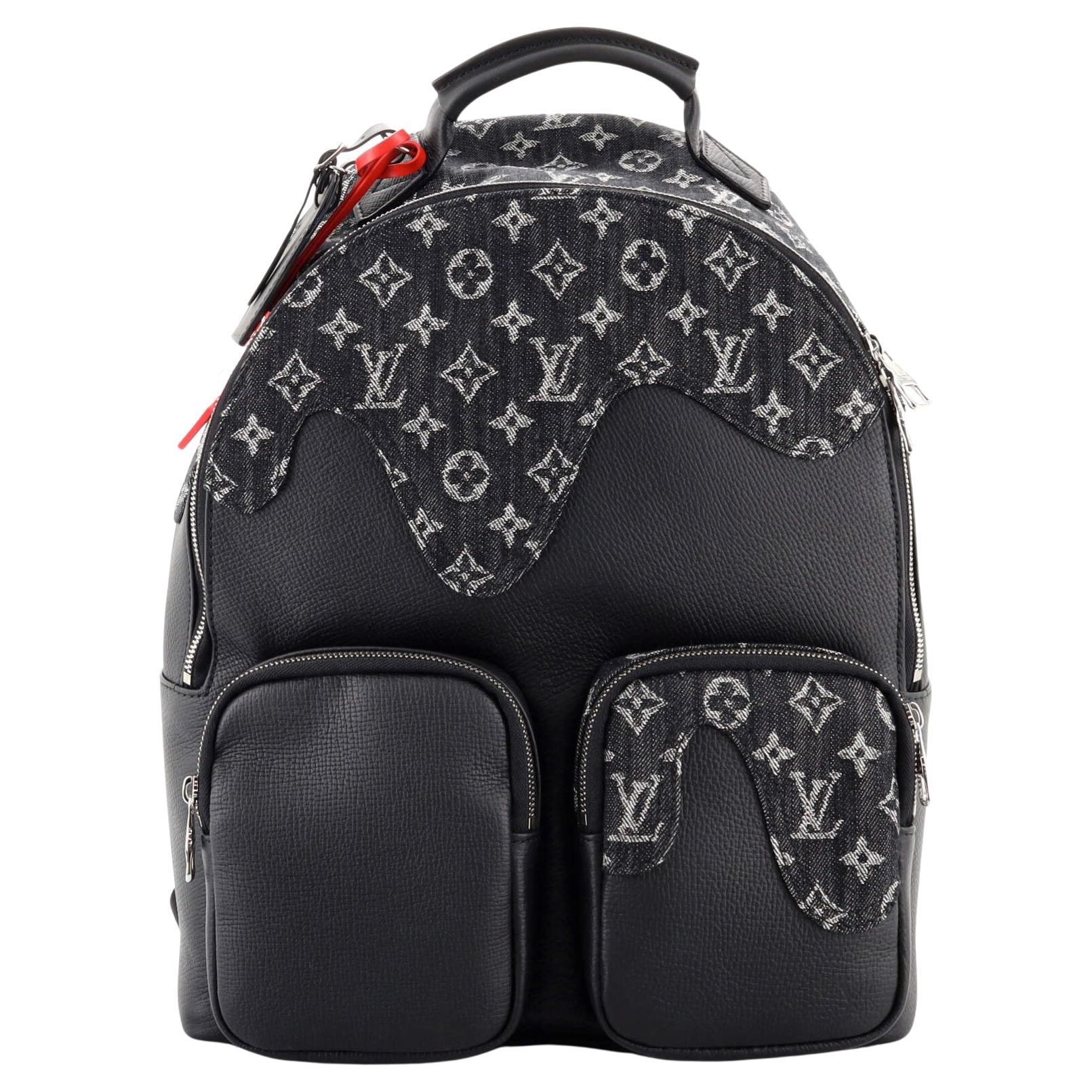 Louis Vuitton Nigo Multipocket Backpack Monogram Denim and Taurillon Leat