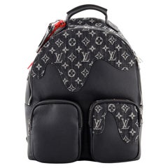 Louis Vuitton Nigo Multipocket Backpack Monogram Denim and Taurillon Leat