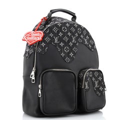 Louis Vuitton Nigo Multipocket Backpack Monogram Denim and Taurillon Leather