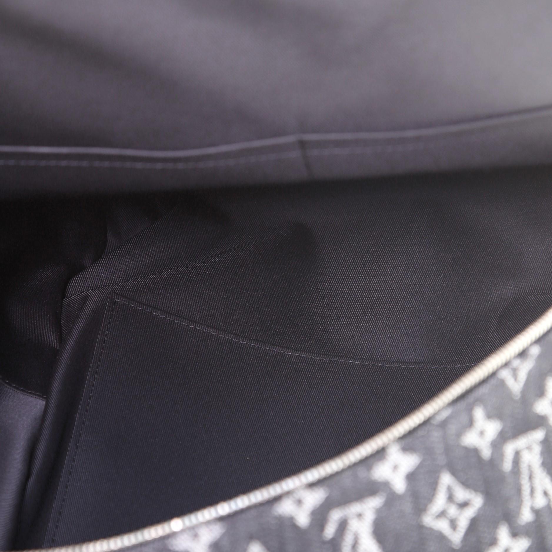 Black Louis Vuitton Nigo Multipocket Backpack Monogram Denim and Taurillon Leather