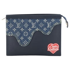 Louis Vuitton Nigo Pochette Voyage Monogram Denim and Taurillon Leather MM