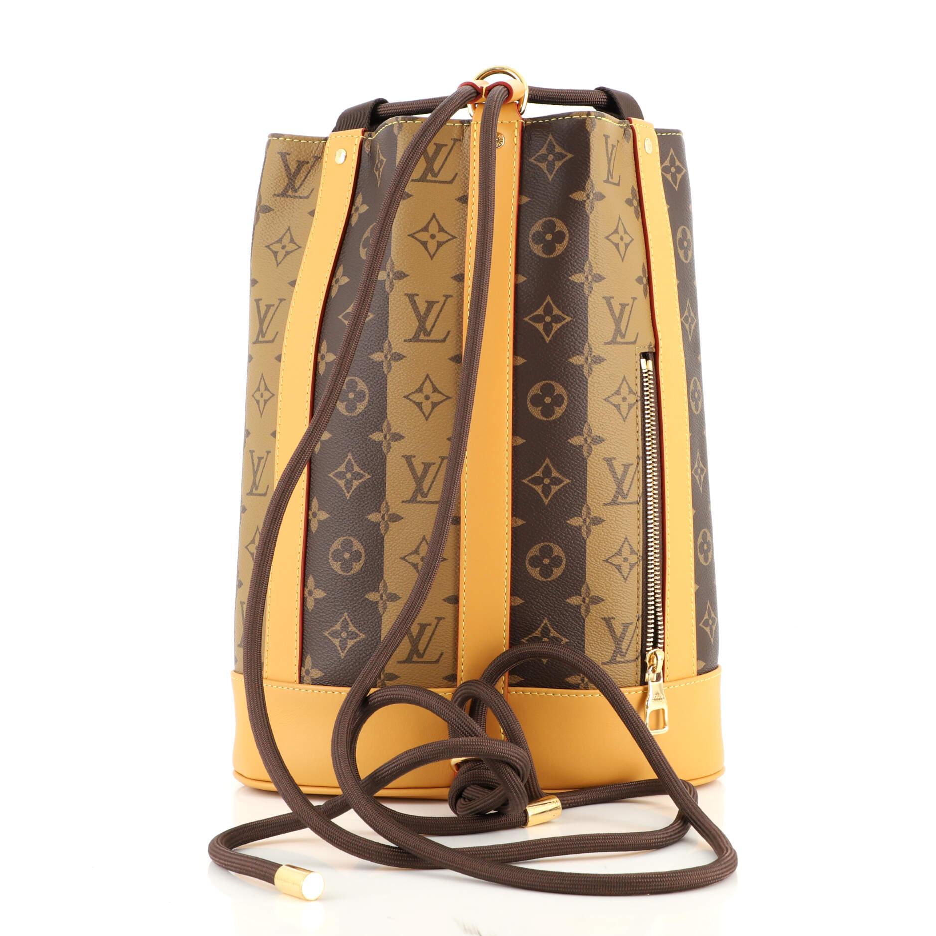 Louis Vuitton Nigo Randonnee Backpack Limited Edition Stripes Monogram Canvas In Good Condition In NY, NY