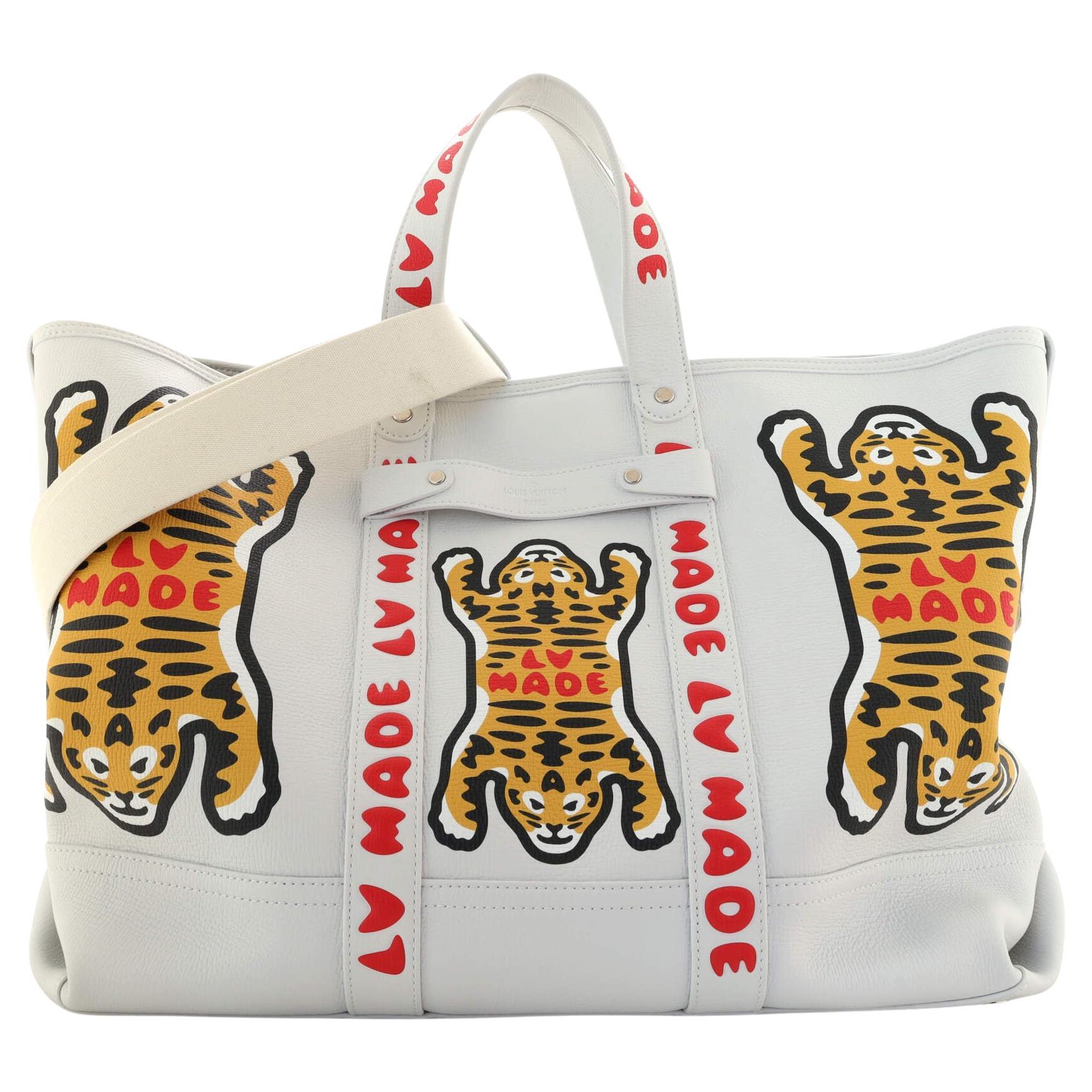 Gucci Multicolor GG Supreme Coated Canvas and Leather Bengal Tiger Shopper  Tote at 1stDibs