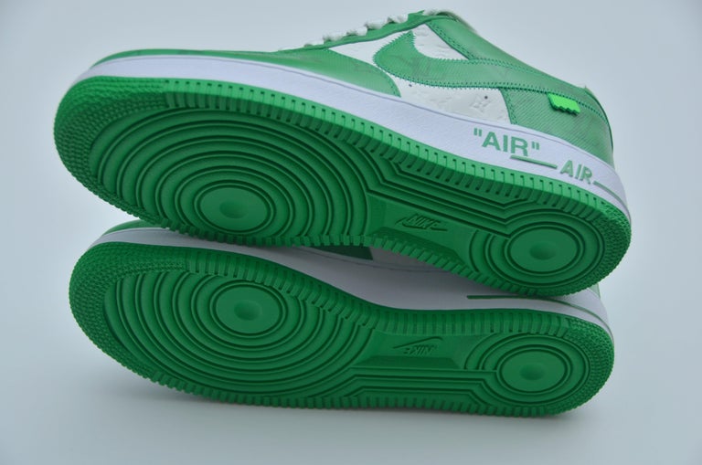 Nike Air Force 1 X Louis Vuitton X Virgil Abloh GREEN Men's Size 7.5 Women  Sz 9