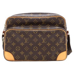 Vintage Louis Vuitton Monogram Canvas Carouchier #26 Crossbody Messenger Bag