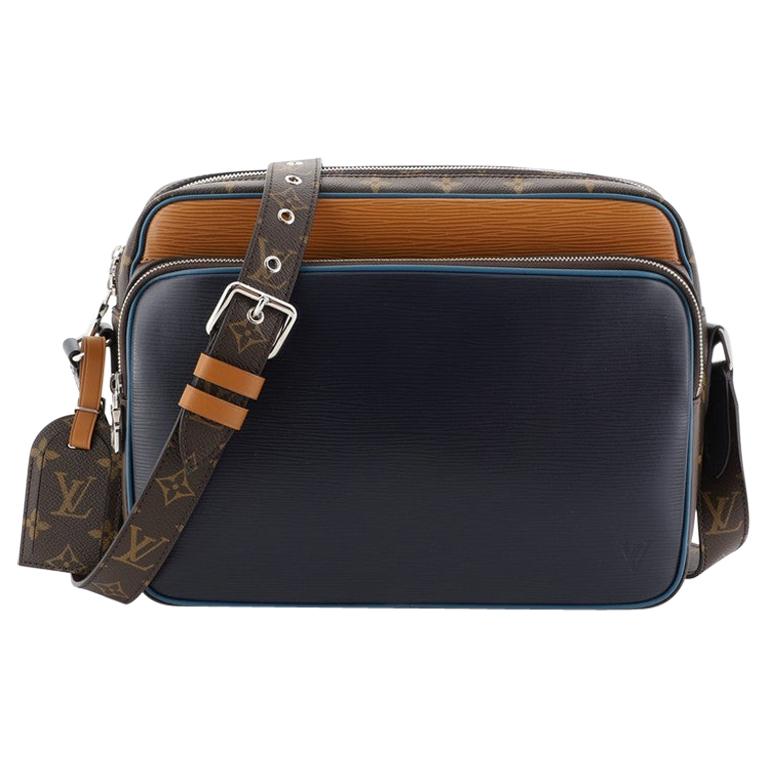 Louis Vuitton Nil Slim Messenger Bag Epi Leather with Monogram Canvas ...