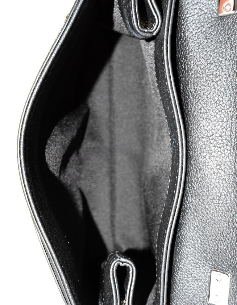 Louis Vuitton Nior Black Leather Lockme II BB Crossbody Bag For Sale at 1stdibs
