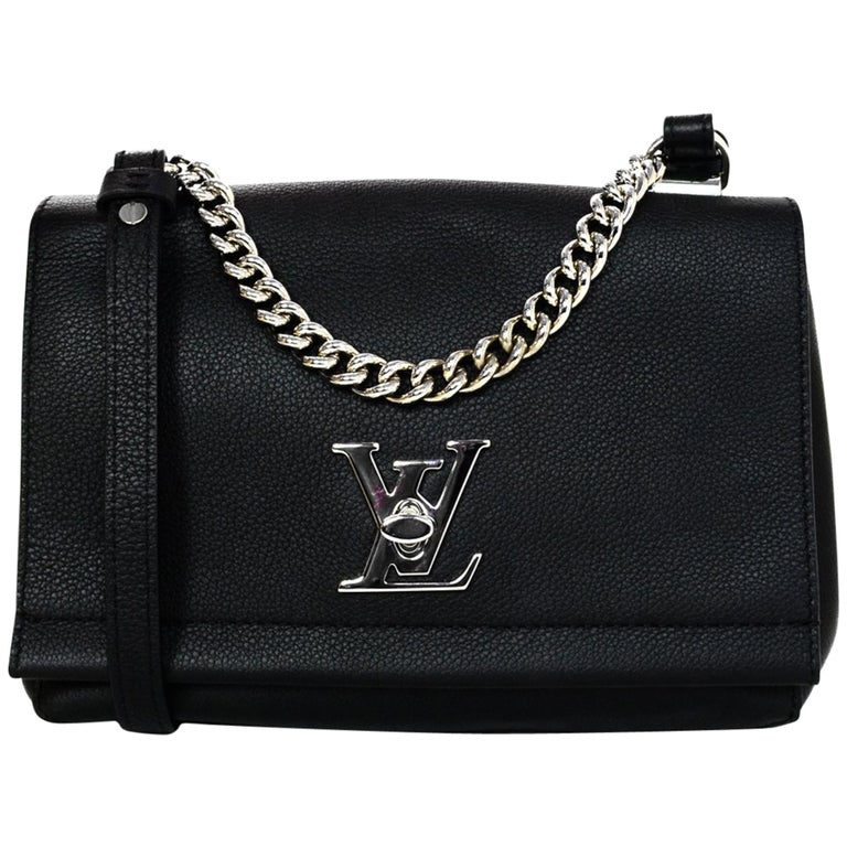 Louis Vuitton Nior Black Leather Lockme II BB Crossbody Louis Vuitton Nior Black Leather Lockme II BB Crossbody