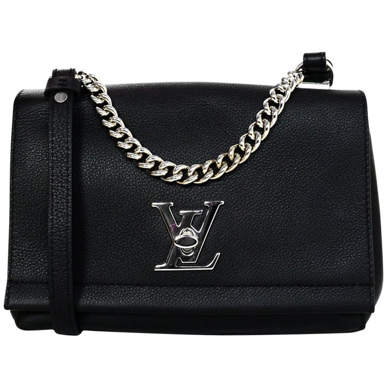 Louis Vuitton Nior Black Leather Lockme II BB Crossbody Bag For Sale at 1stdibs