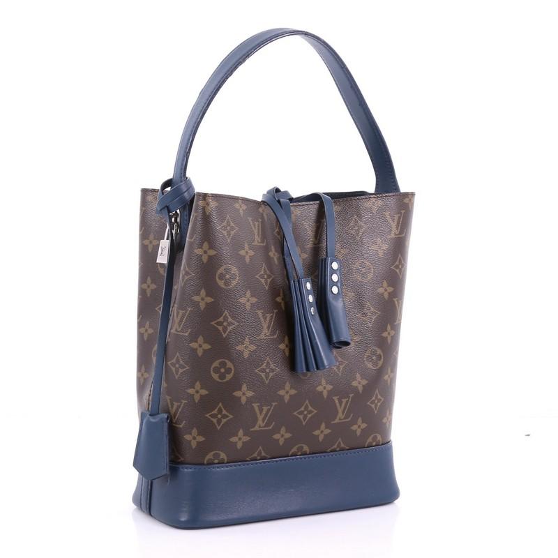 Black Louis Vuitton NN14 Idole Bucket Bag Monogram Canvas and Leather GM
