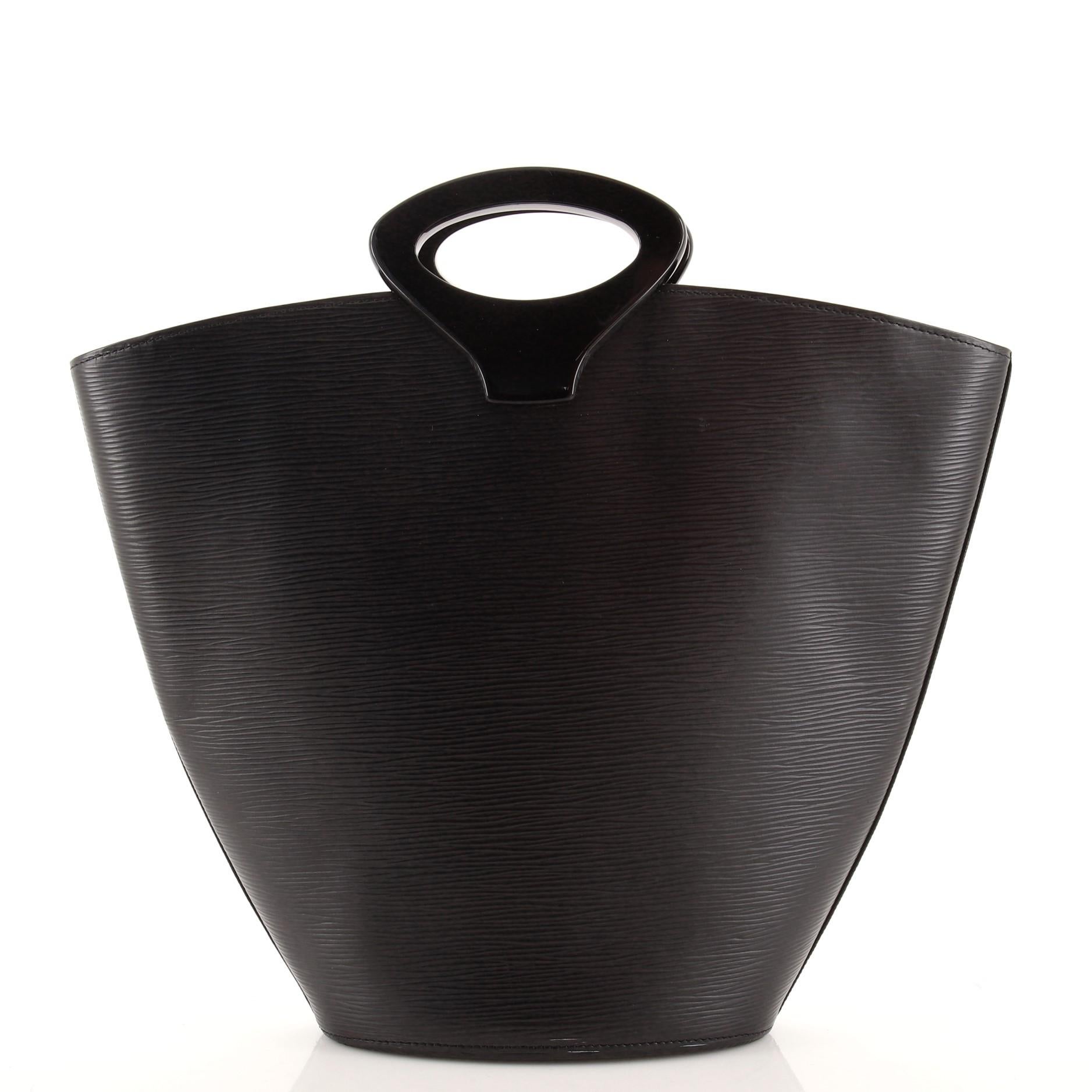 Black Louis Vuitton Noctambule Handbag Epi Leather