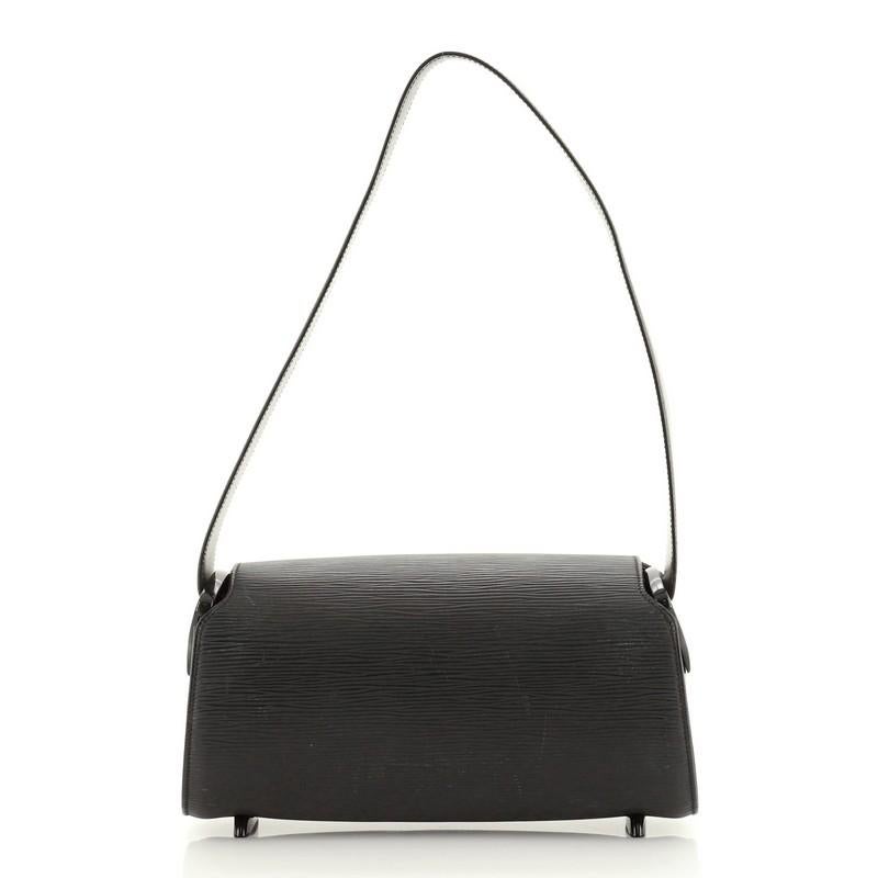 Black Louis Vuitton Nocturne Handbag Epi Leather PM