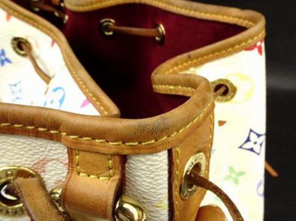 Louis Vuitton Noe 220162 Mulitcolor Coated Canvas Shoulder Bag For Sale 5