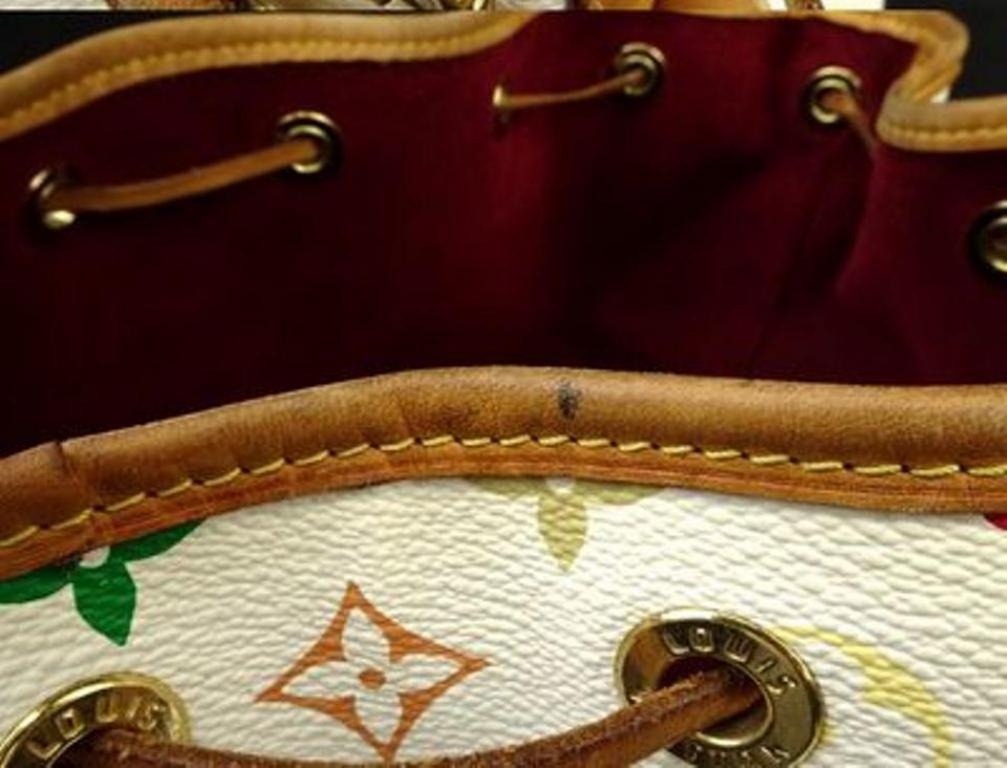 Louis Vuitton Noe 220162 Mulitcolor Coated Canvas Shoulder Bag For Sale 2