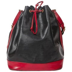 Louis Vuitton Noe Bicolor GM in black/red Epi leather