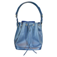 Louis Vuitton Noe Bucket Bag in Epi Leather Myrtille (Blue)