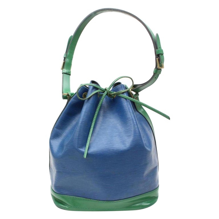 Louis Vuitton Noe Gm 109543 Blue X Green Leather Hobo Bag For Sale at ...