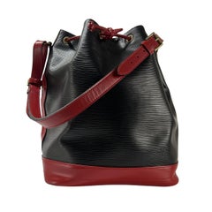 Louis Vuitton Noé GM Shoulder Bag Epi Leather Black/Red 1996