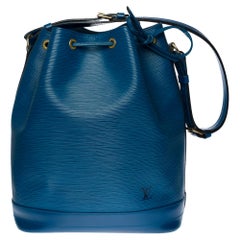 Louis Vuitton Noé Grand modele shoulder bag in blue epi leather, gold hardware