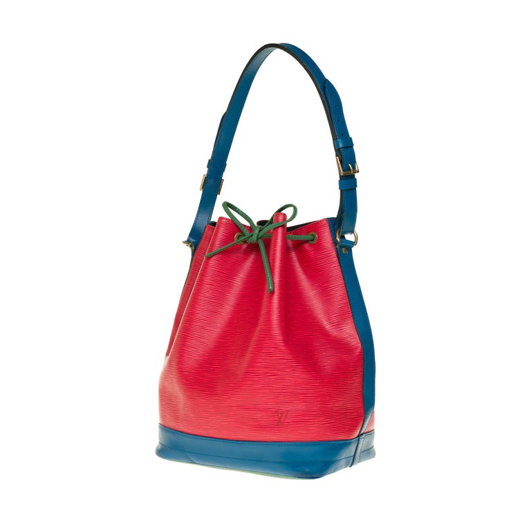 Red Louis Vuitton Noé Grand modele shoulder bag in red epi leather, gold hardware For Sale