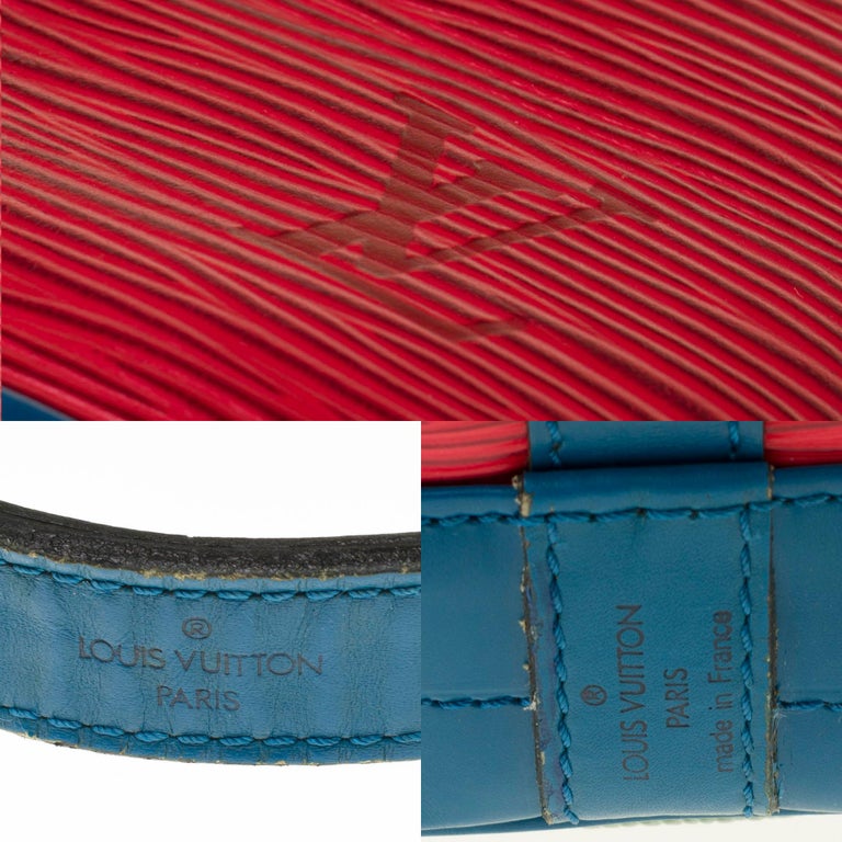 Women's Louis Vuitton Noé Grand modele shoulder bag in red epi leather, gold hardware For Sale