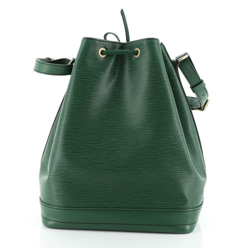 Black Louis Vuitton Noe Handbag Epi Leather Large 