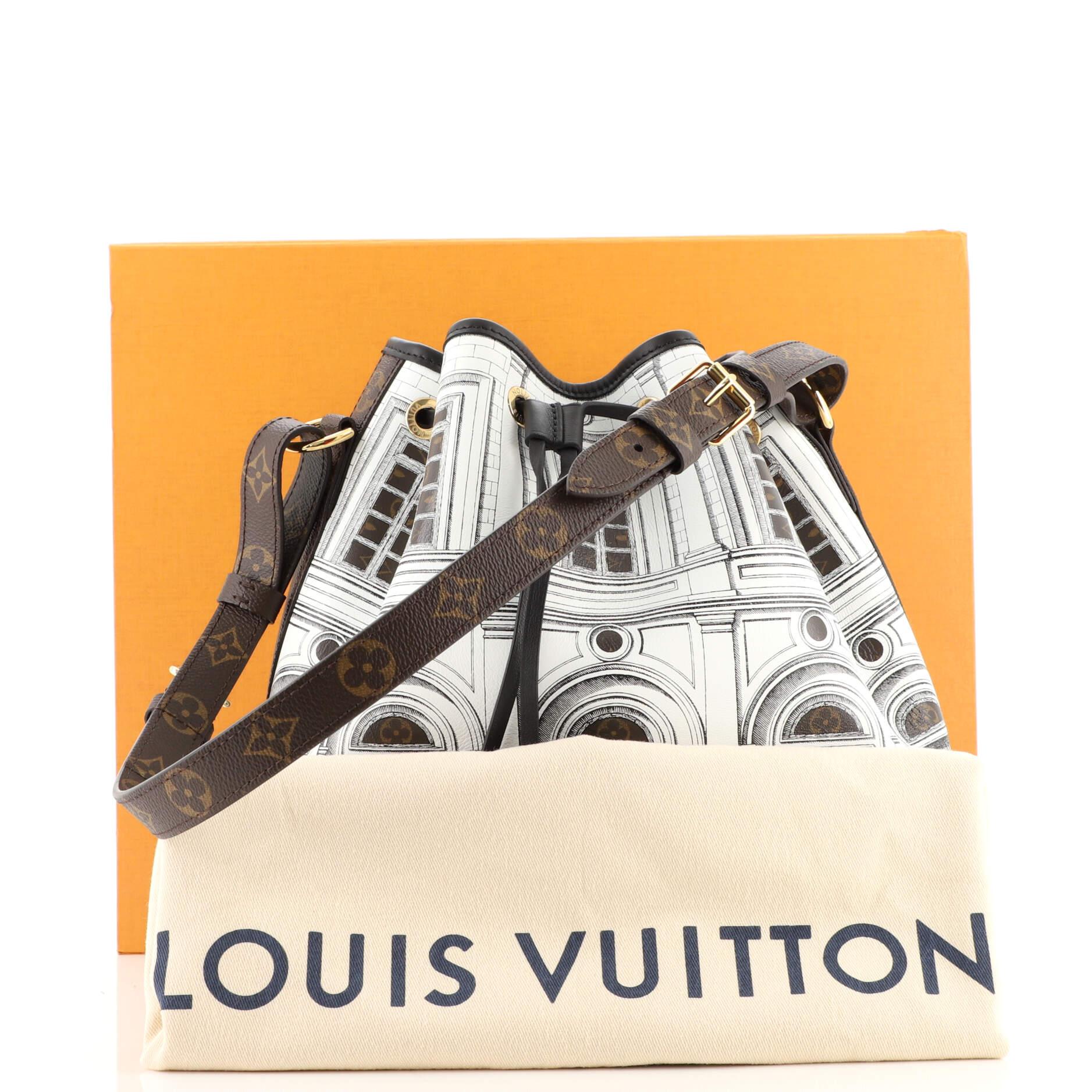 LOUIS VUITTON FORNASETTI 2021 Architettura LV monogram print cotton tshirt  XS
