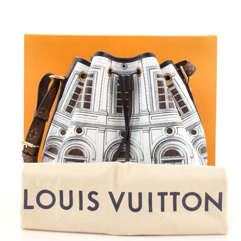 Louis Vuitton Noe Handbag Limited Edition Fornasetti Architettura Print  Leather at 1stDibs