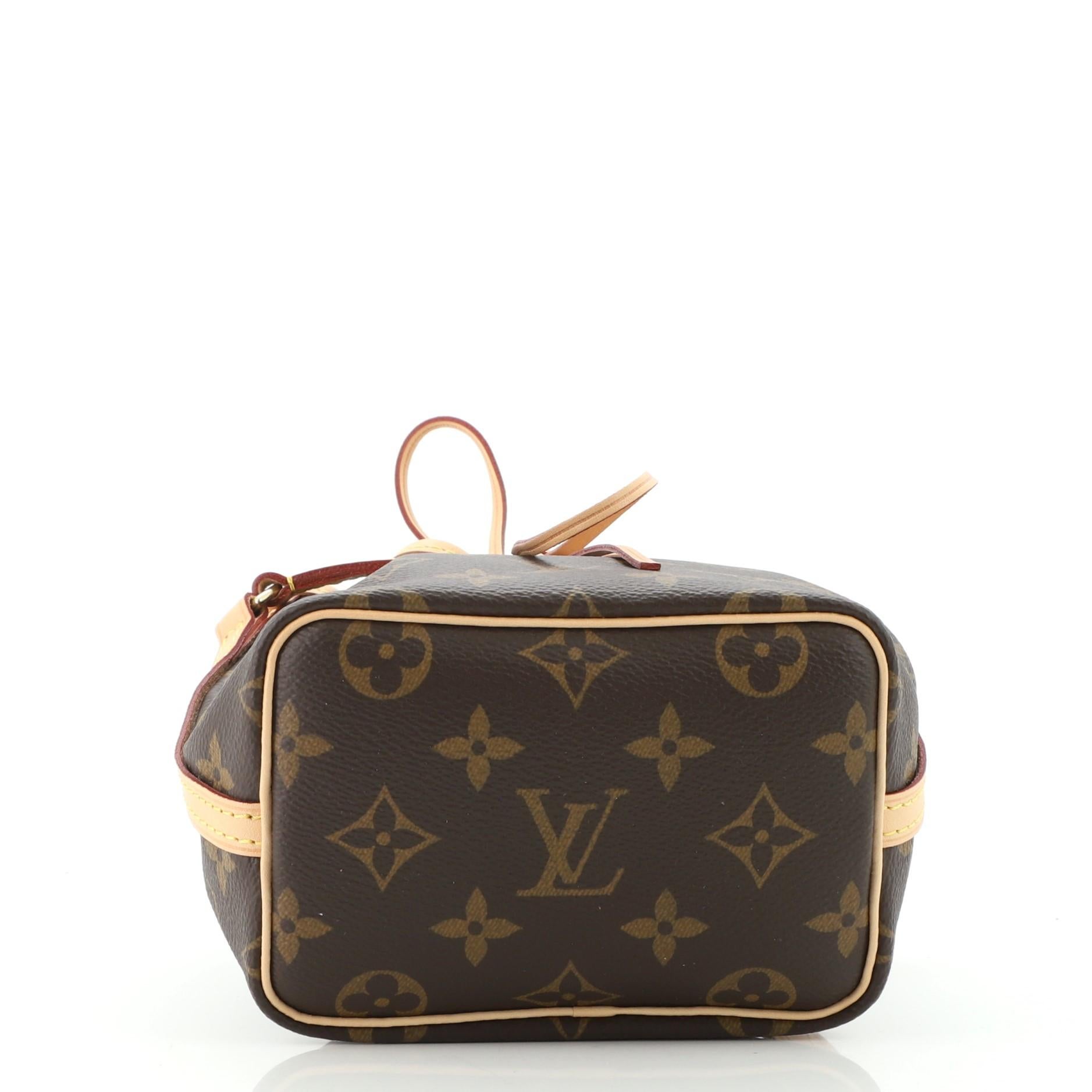 Women's or Men's Louis Vuitton Noe Handbag Monogram Canvas Nano