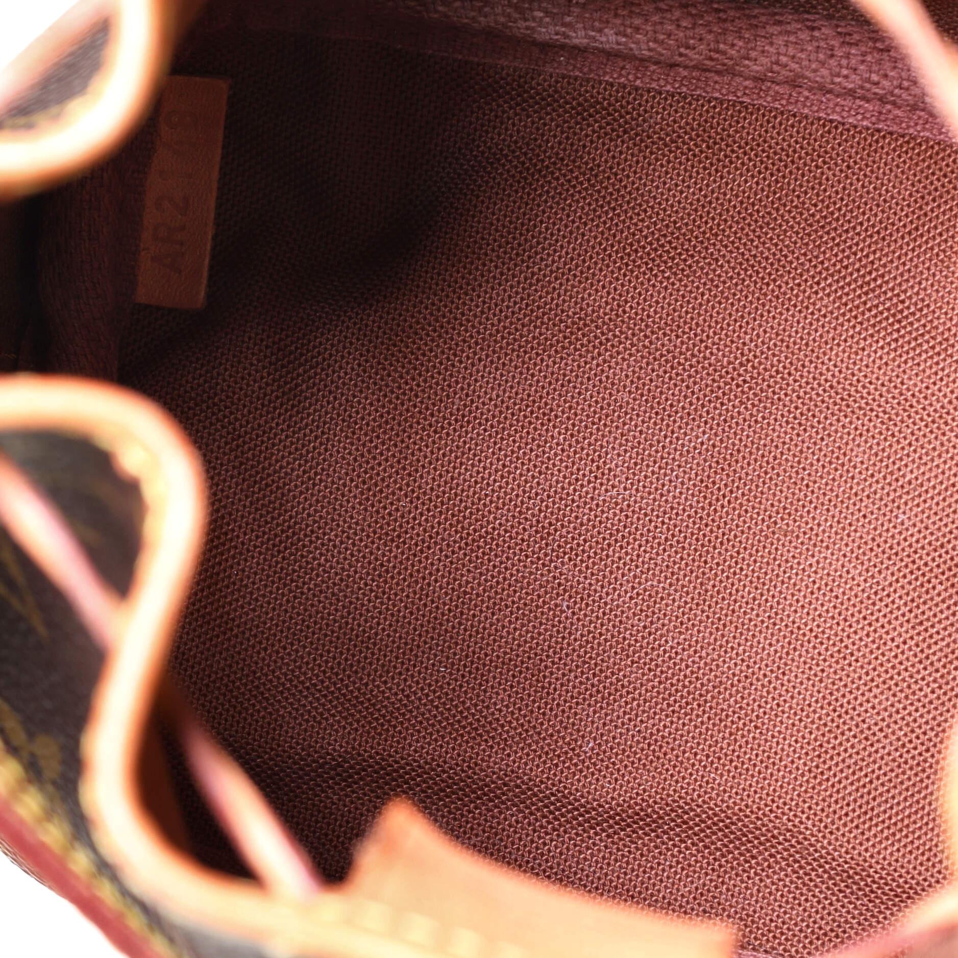 Brown  Louis Vuitton Noe Handbag Monogram Canvas Nano