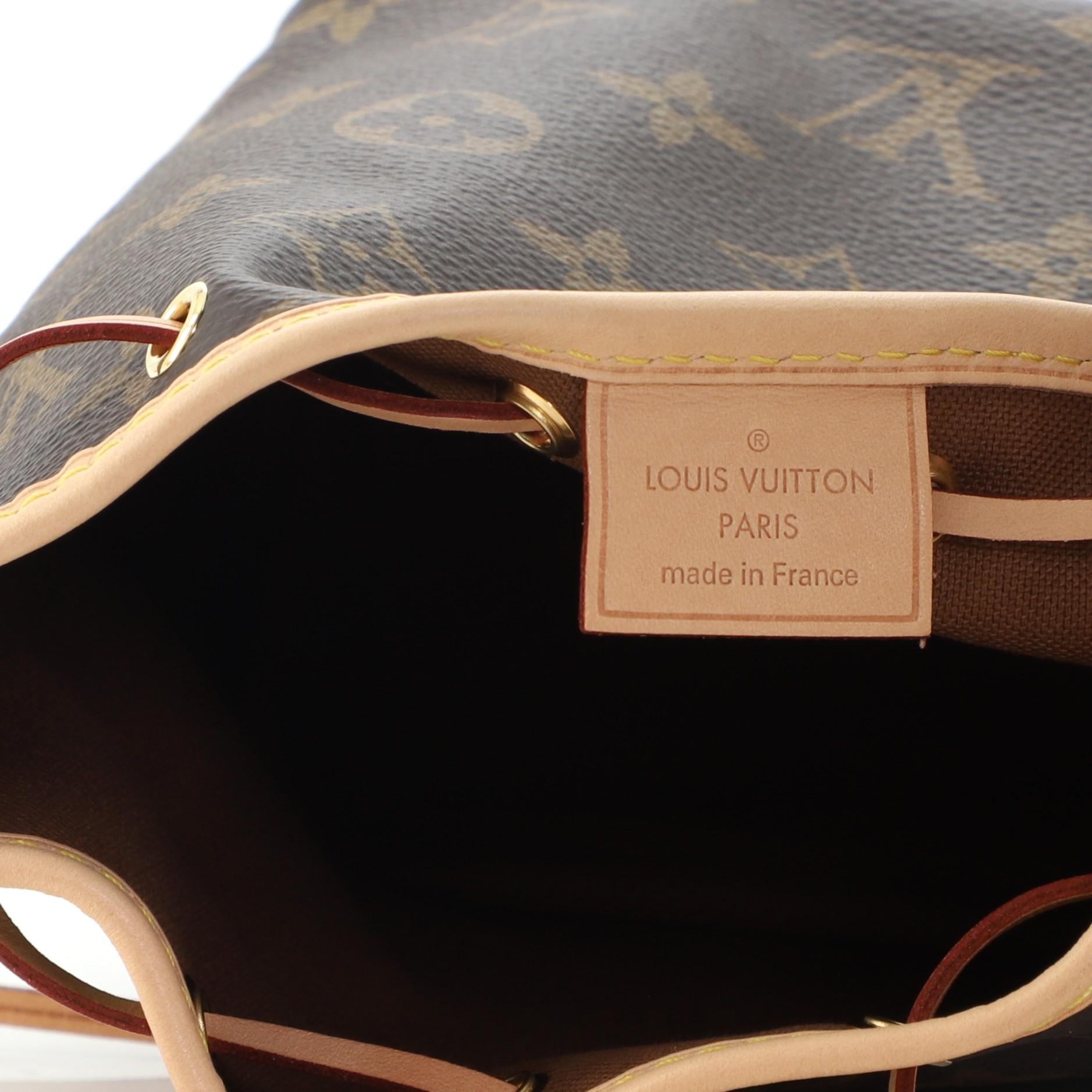 Louis Vuitton Noe Handbag Monogram Canvas Nano 2