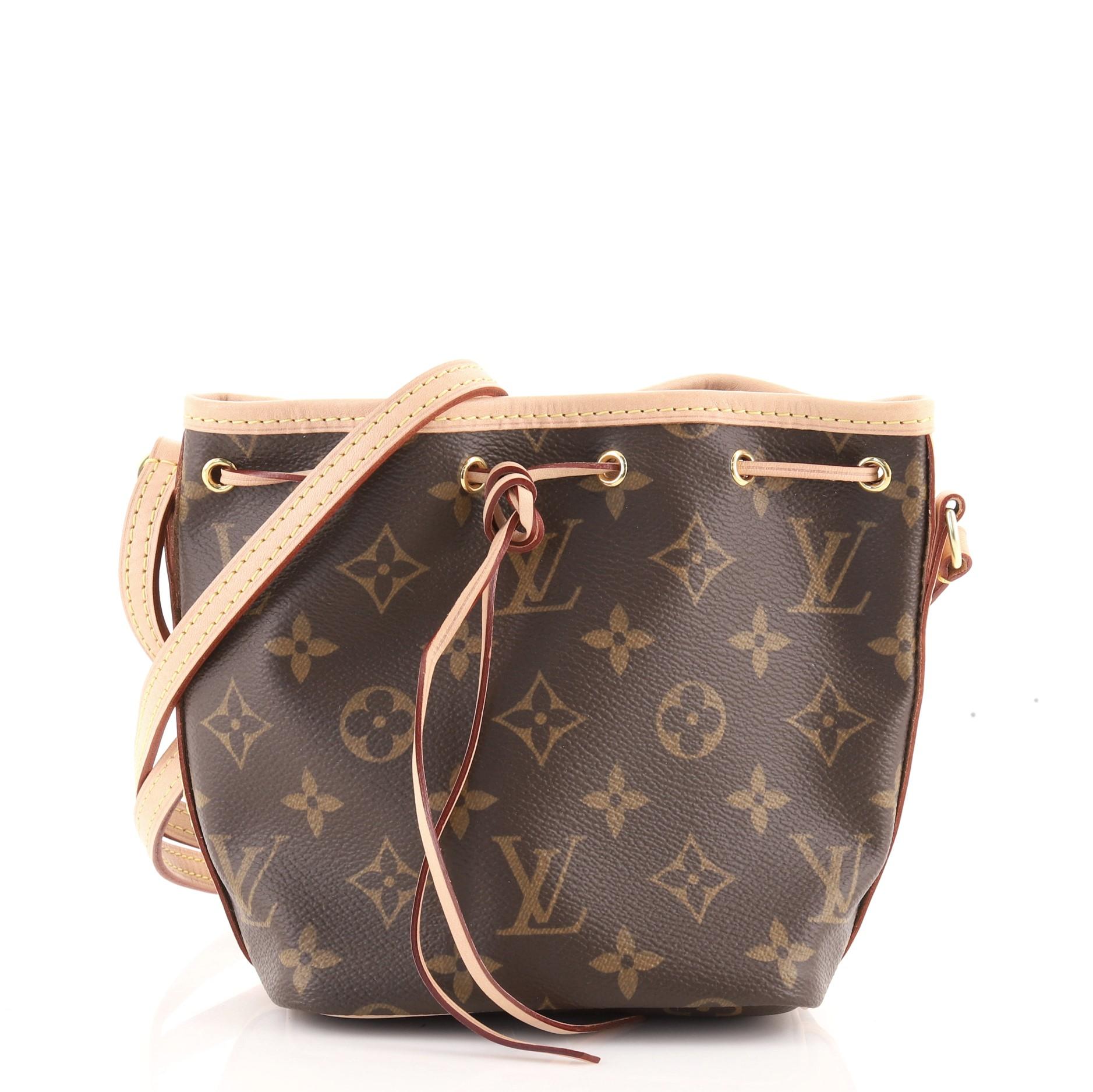 Louis Vuitton Noe Handbag Monogram Canvas Nano