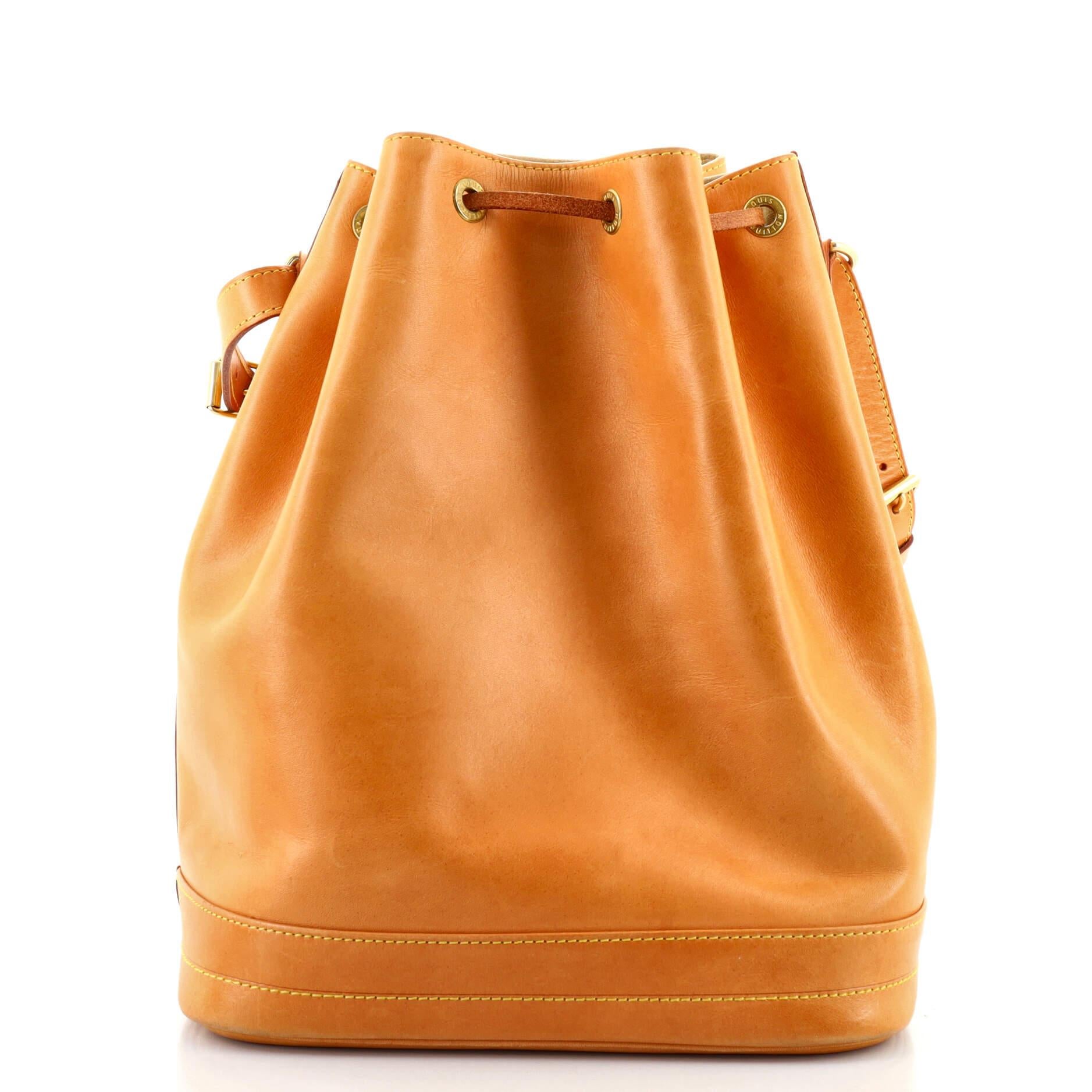 Louis Vuitton Noe Handtasche aus Vachetta-Leder Groß im Zustand „Relativ gut“ in NY, NY