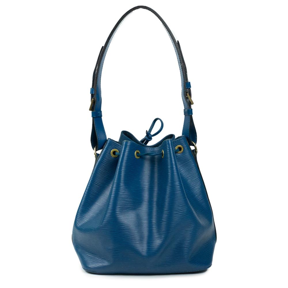 LOUIS VUITTON, Noé in blue épi leather  In Good Condition In Clichy, FR