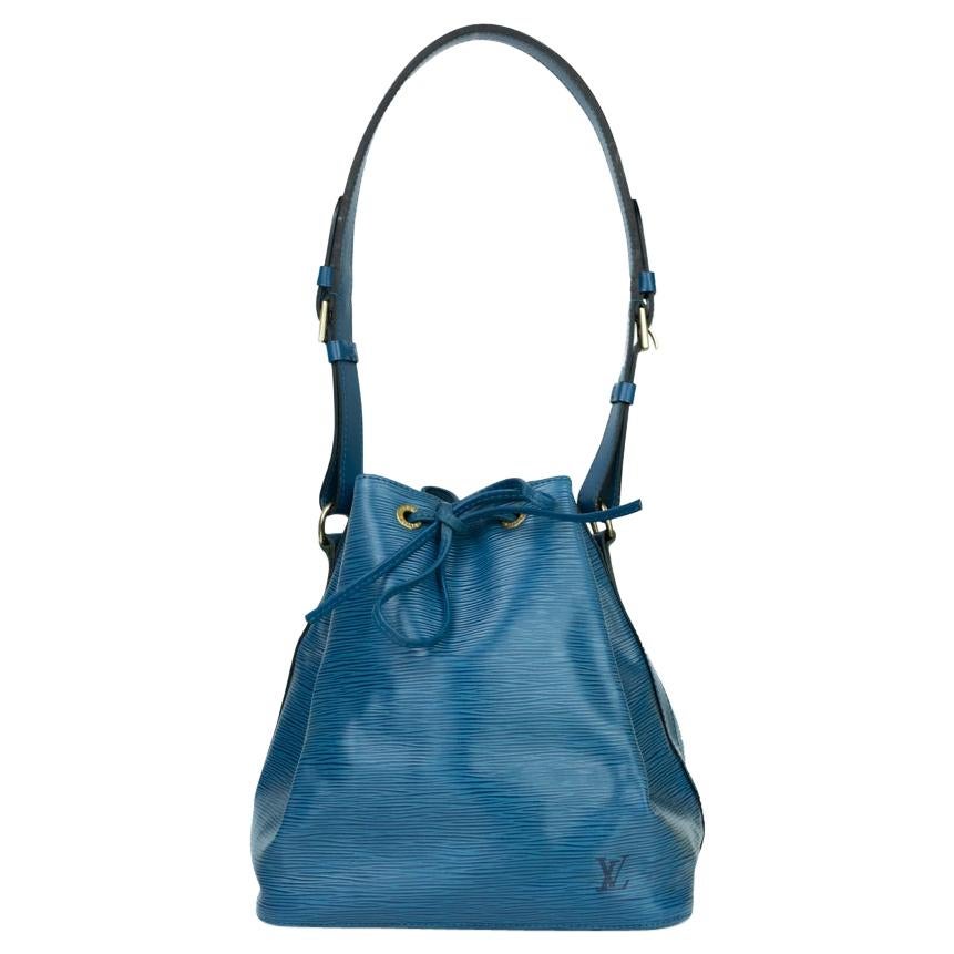 Louis Vuitton Petit Noe 213197 Blue Epi Leather Shoulder Bag For Sale ...