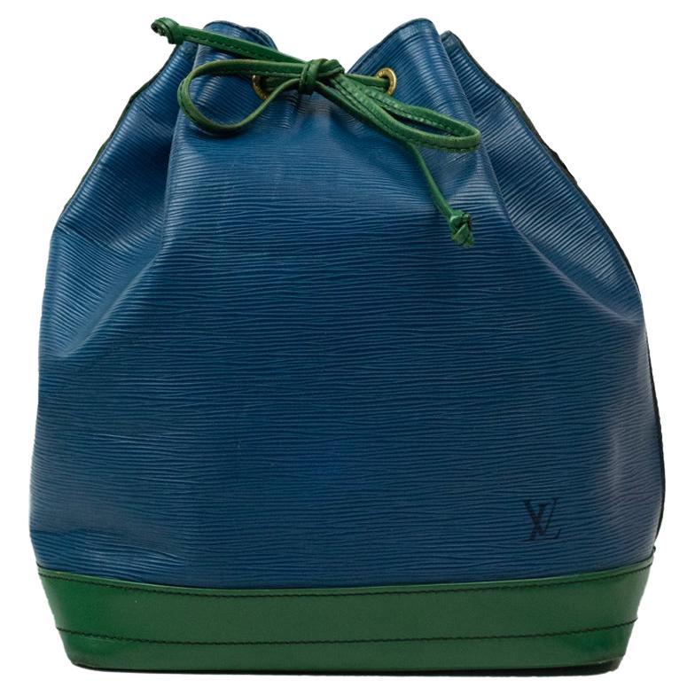 Louis Vuitton Noé in blue leather For Sale