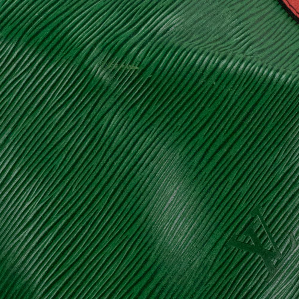 Louis Vuitton, Noé in green leather 12