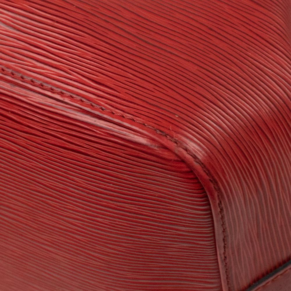 LOUIS VUITTON, Noé in red épi leather For Sale 9