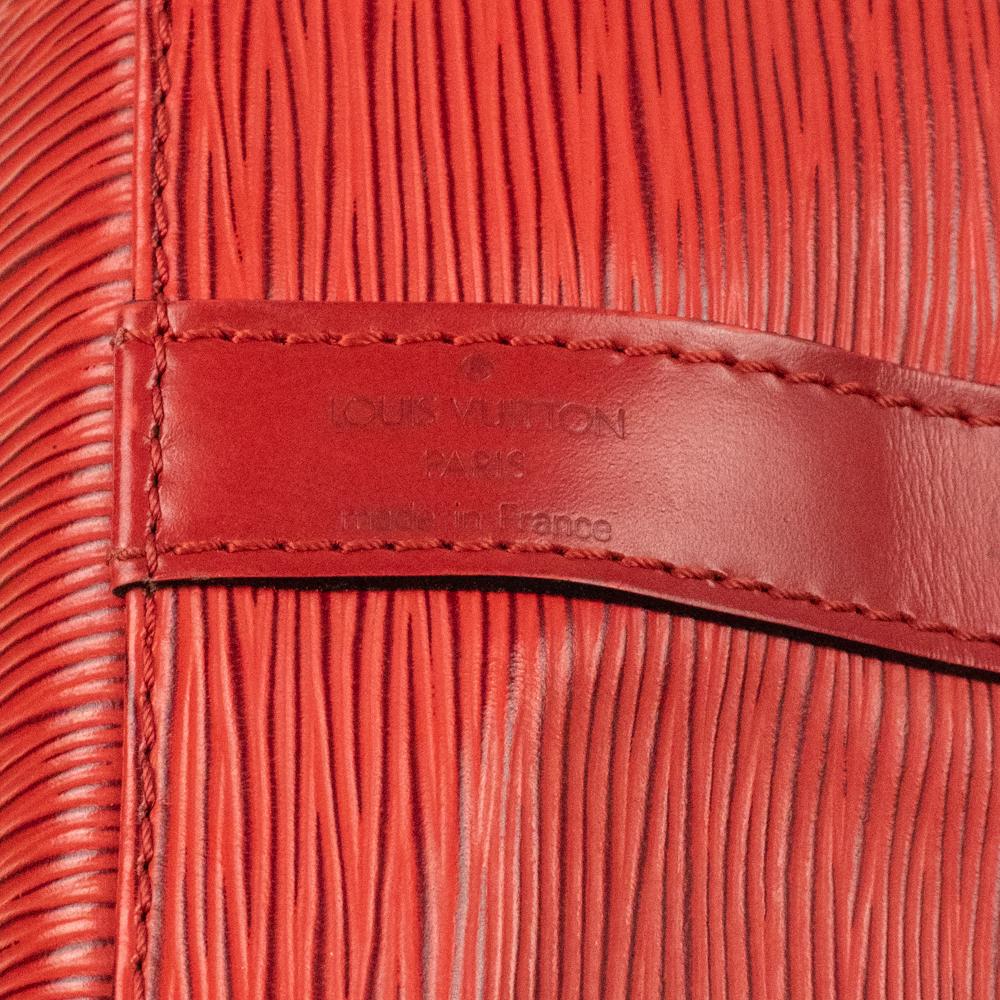 LOUIS VUITTON, Noé in red épi leather For Sale 2