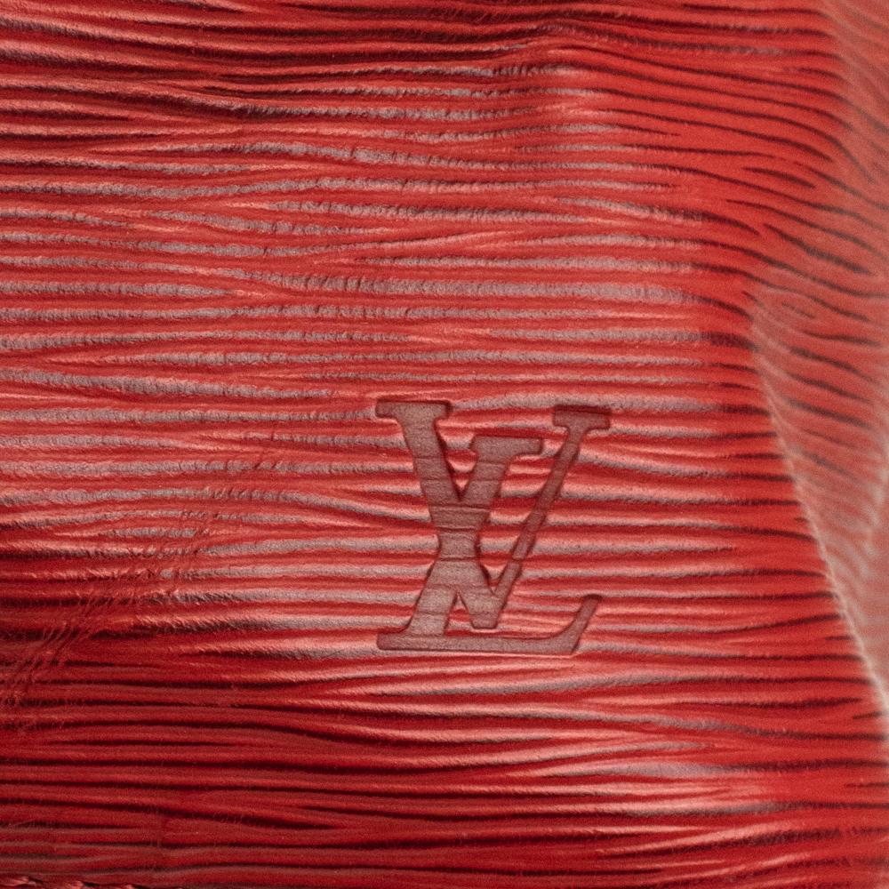 LOUIS VUITTON, Noé in red épi leather For Sale 3