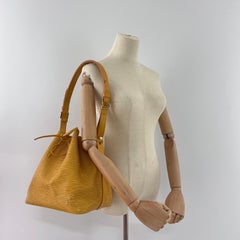 Louis Vuitton Noé Petit Bucket Bag Epi Leather Yellow 1998