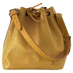 Louis Vuitton Noé Petit Bucket Bag Pelle Epi Giallo 1998